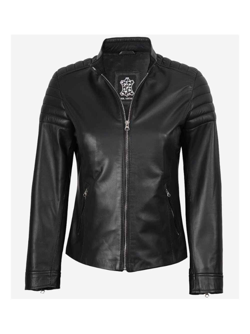 CARRIE Women's Leather Jacket Size XL In Black